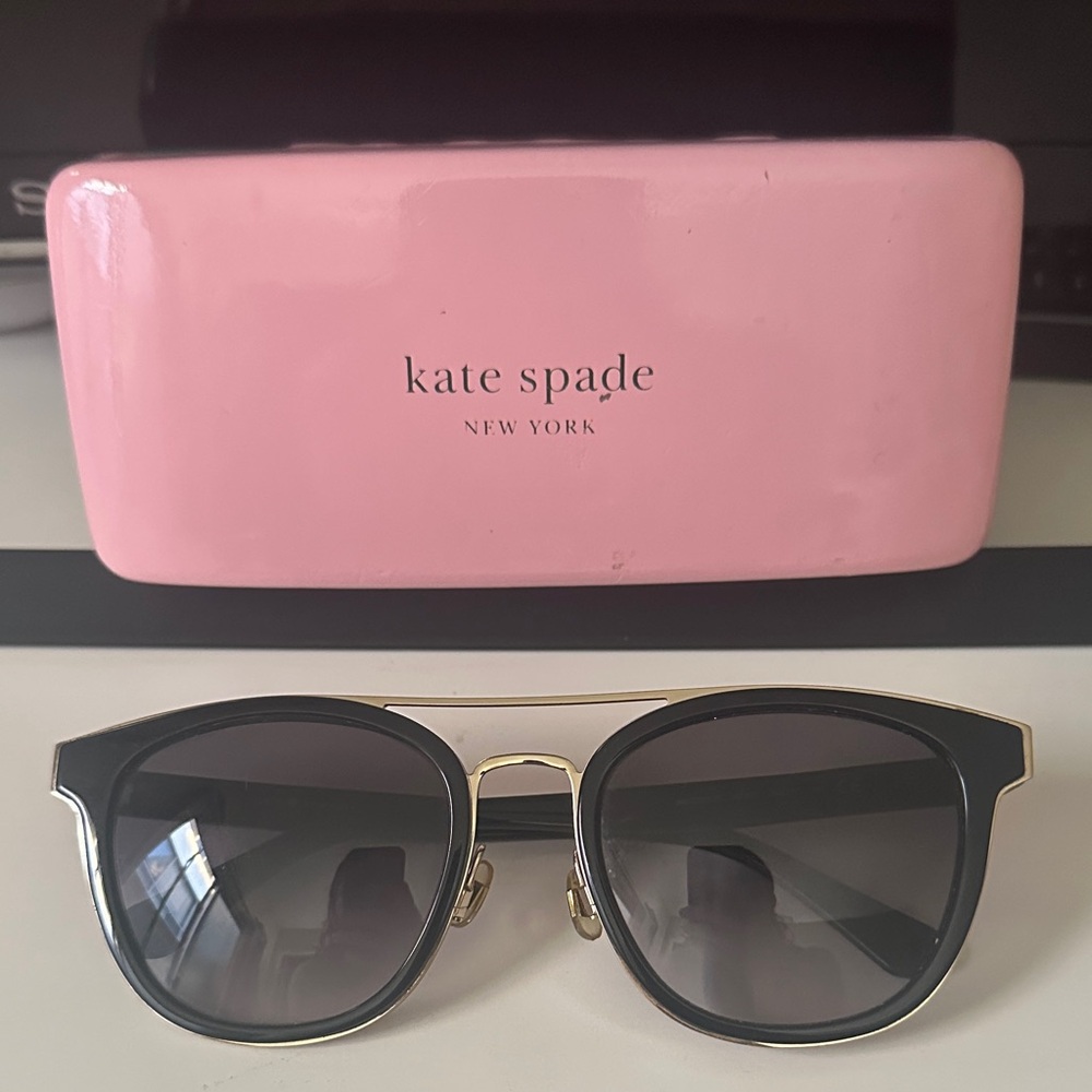Kate Spade Black and Gold Sunglasses